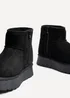 Linzi Cammie Black Faux Suede Platform Ankle Boot - Size 3 Image 4