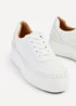 Linzi Harlem White Faux Leather Platform Trainer - Size 5 Image 4