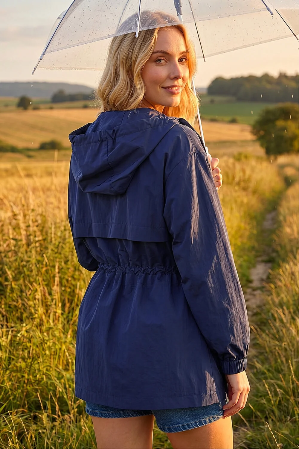 Roman Navy Shower Resistant Rain Jacket - 16 Image 3