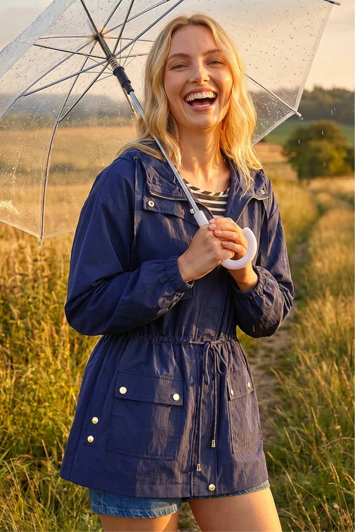 Roman Navy Shower Resistant Rain Jacket - 16 Image 1