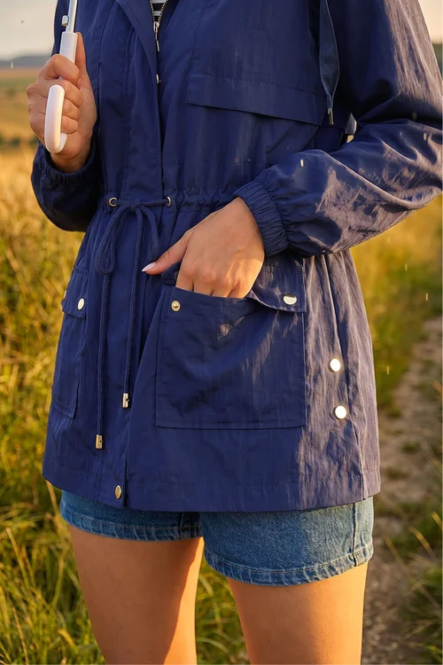 Roman Navy Shower Resistant Rain Jacket - 16 Image 4