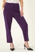 Roman Plum Short Straight Leg Stretch Trouser - 16 Image 4