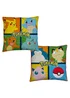 Pokemon Multi Colour Retro Square Cushion (40x40cm) - One Size Image 5