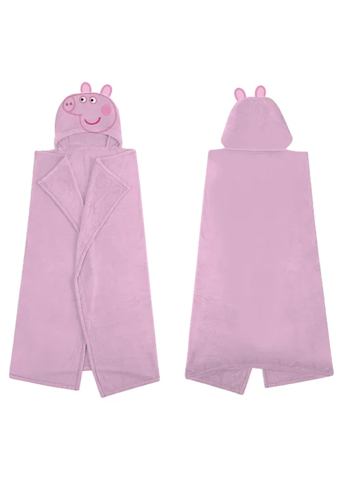 Peppa Pig Pink 3D Hooded Wearable Throw - One Size Image 4
