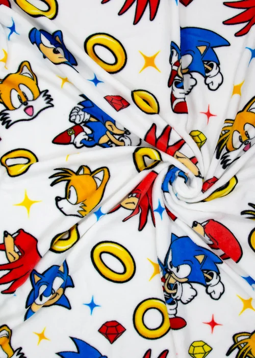 Sonic Multi Colour Liquid Rotary Fleece Throw - One Size Image 4