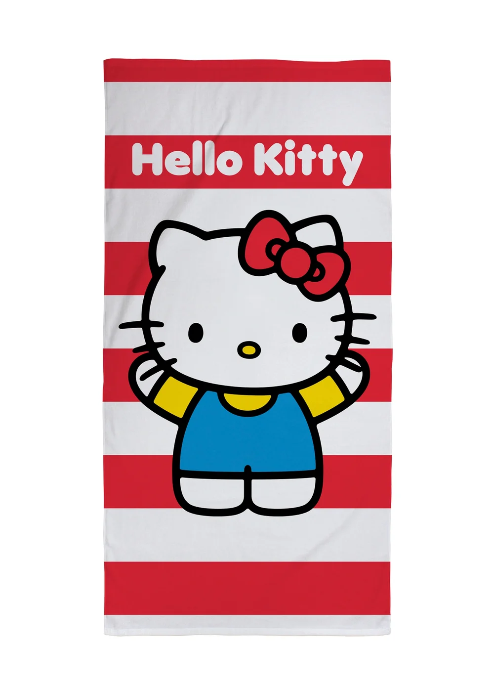 Hello Kitty Red Stripe Beach Towel - One Size Image 1