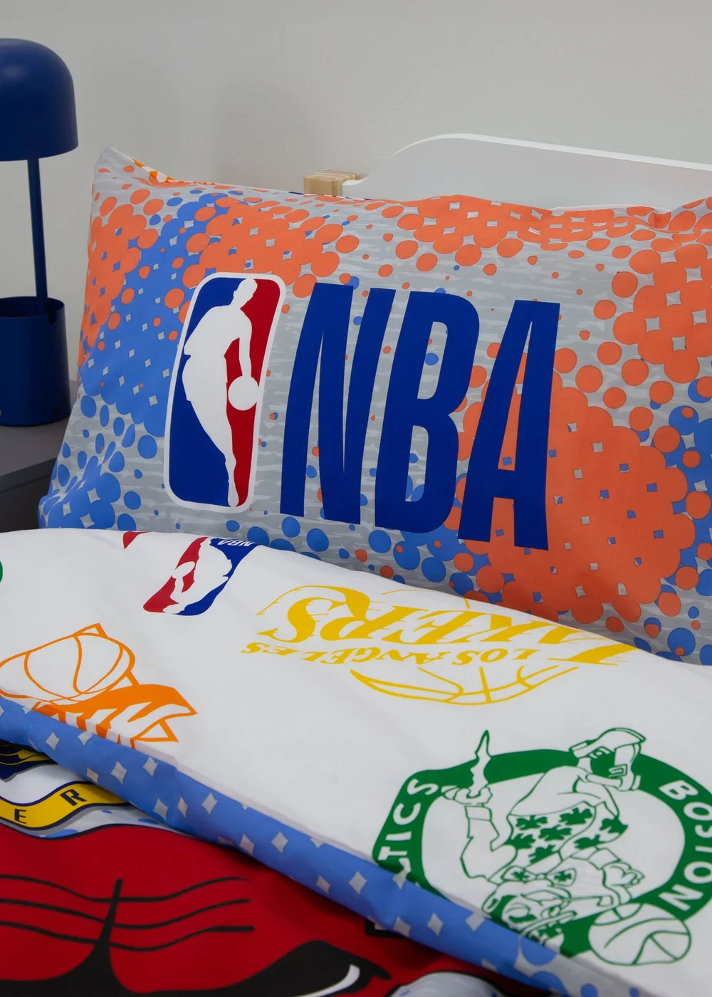 NBA Multi Colour Divide Single Polycotton Duvet Set - Single Image 3