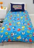 Sonic Multi Colour Liquid Reversible Polycotton Duvet Set - Single Image 2