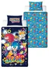 Sonic Multi Colour Liquid Reversible Polycotton Duvet Set - Single Image 5