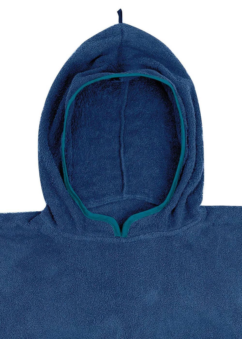 Urban Beach Dark Blue Adult Poncho - One Size Image 2