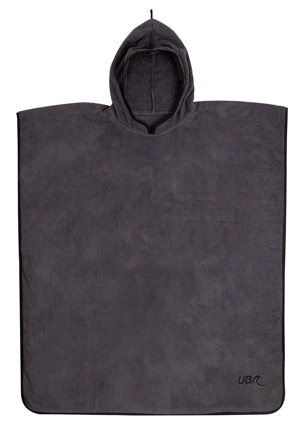 Urban Beach Grey Adult Cotton Poncho - One Size Image 1