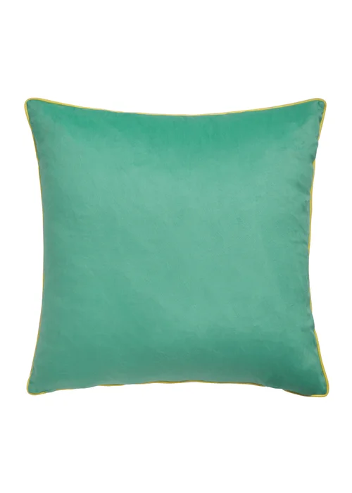 Appletree Style Leilani Velvet Green Filled Cushion - 55 x 55cm Image 3
