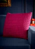 Laurence Llewelyn-Bowen Amory Velvet Fuschia Filled Cushion - 43W X 43D Image 1