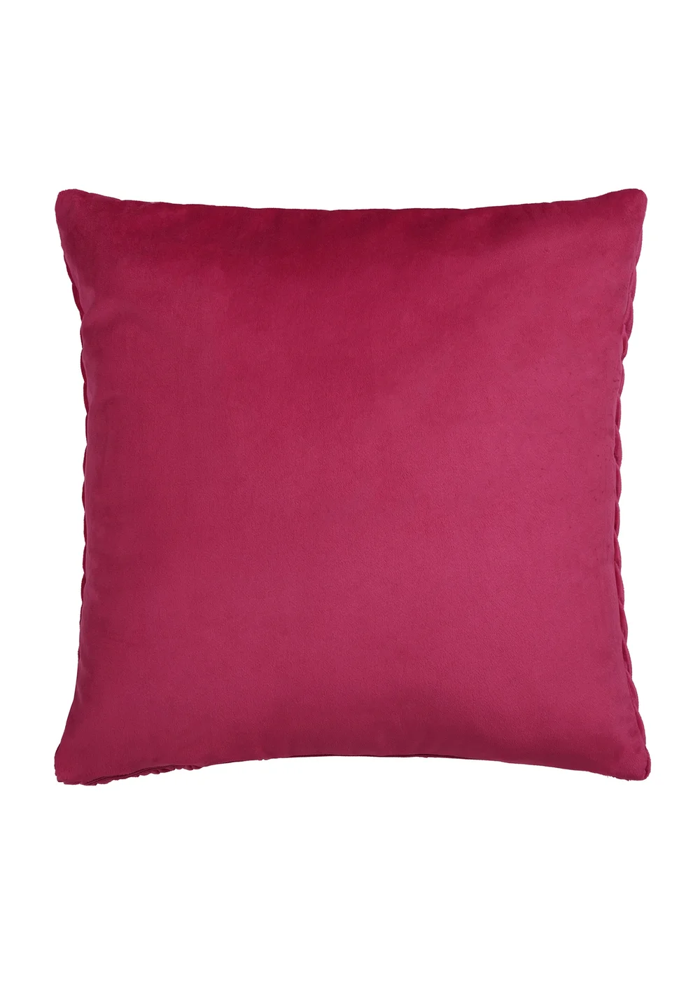Laurence Llewelyn-Bowen Amory Velvet Fuschia Filled Cushion - 43W X 43D Image 3