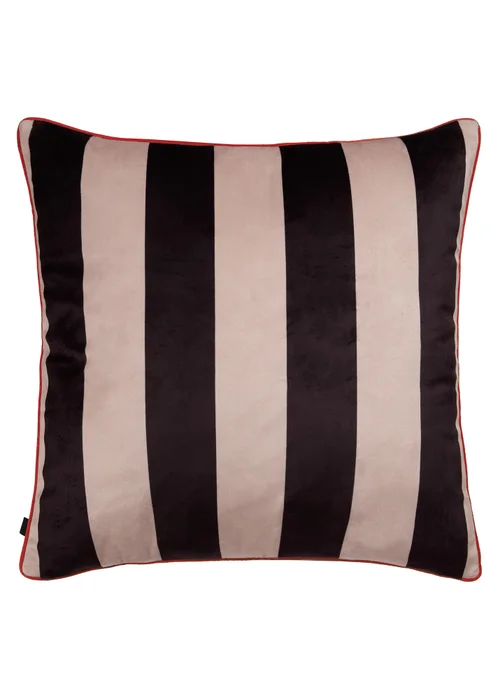 Laurence Llewelyn-Bowen Festivo Velvet Black Filled Cushion - 55 x 55cm Image 3