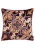 Laurence Llewelyn-Bowen Festivo Velvet Black Filled Cushion - 55 x 55cm Image 2