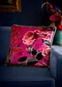 Laurence Llewelyn-Bowen Cotswold Fantasia Dawn Velvet Pink Filled Cushion - 43W X 43D Image 1