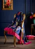 Laurence Llewelyn-Bowen Cotswold Fantasia Velvet Navy Throw - 130 x 180cm Image 1