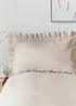 Appletree Loft Cassia Frill Natural Duvet Cover Set - Single Image 2