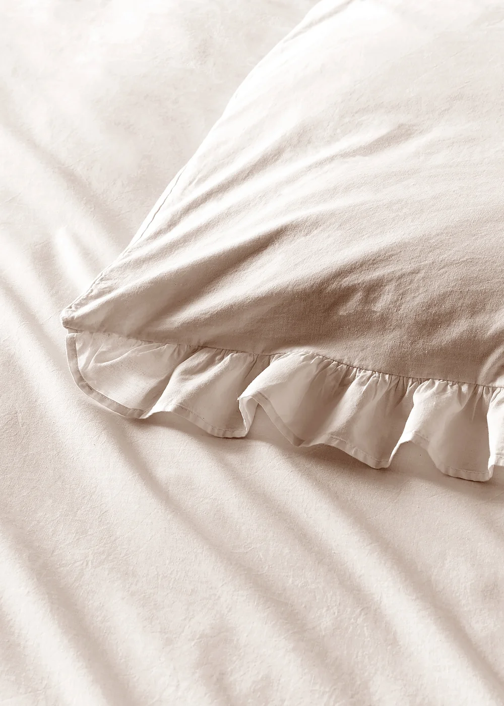 Appletree Loft Cassia Frill Natural Duvet Cover Set - Single Image 3