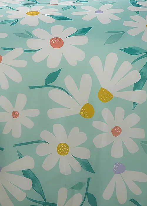 Fusion Daisy Reversible Duck Egg Duvet Cover Set - Single Image 3