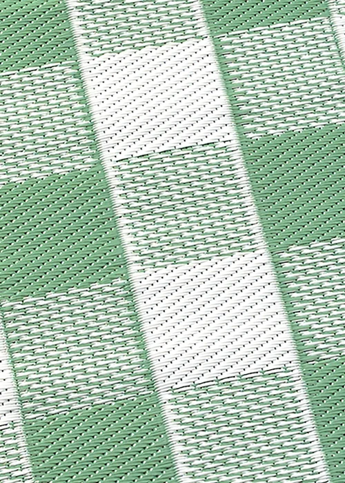 Dreams & Drapes Design Gingham Green Outdoor Rug - 120 x 170 Image 3