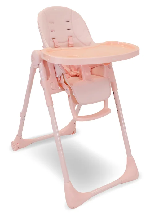 My Babiie Pastel Pink Luxe Highchair - One Size Image 1
