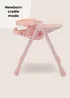 My Babiie Pastel Pink Luxe Highchair - One Size Image 6