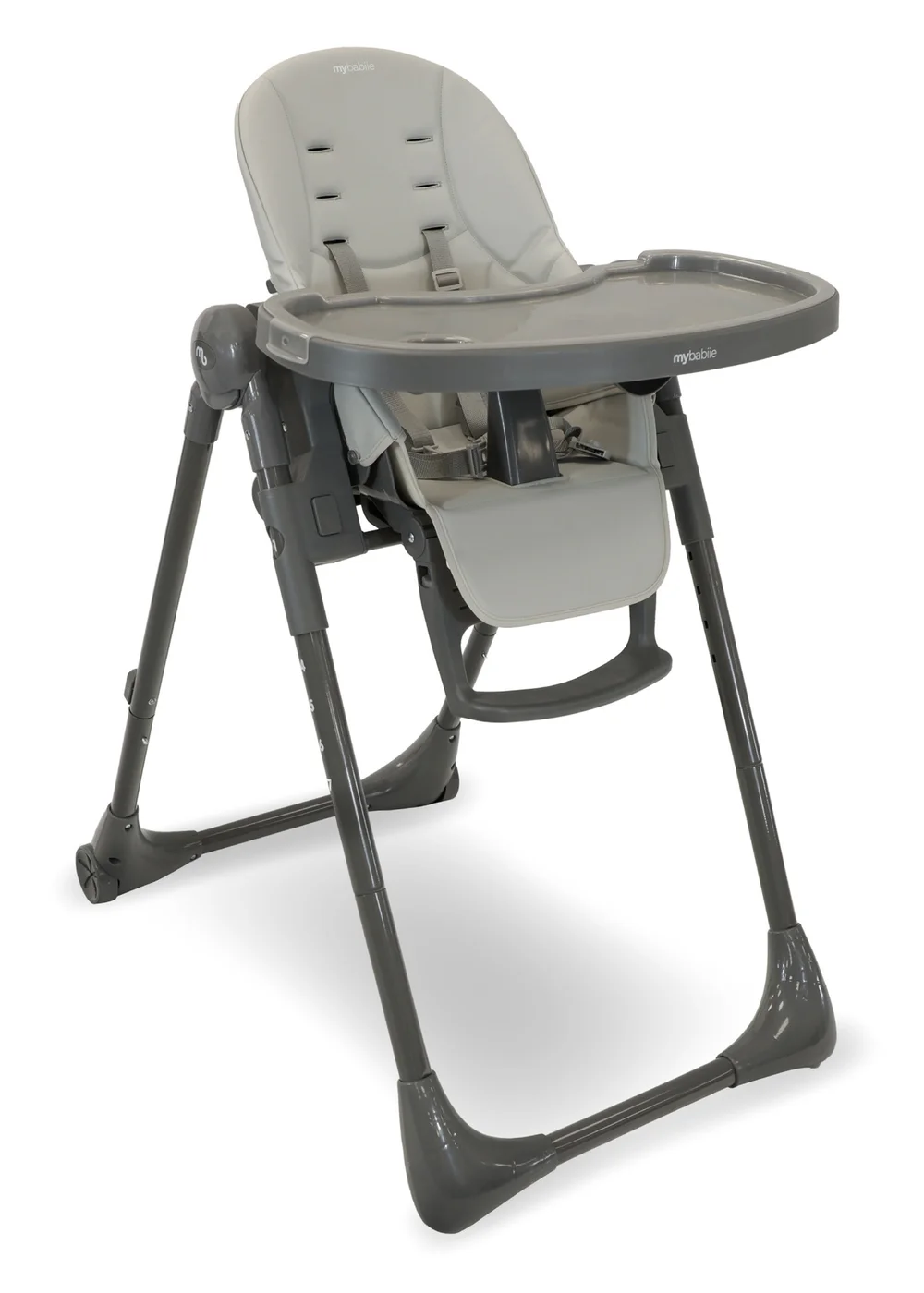 My Babiie Grey Luxe Highchair - One Size Image 1