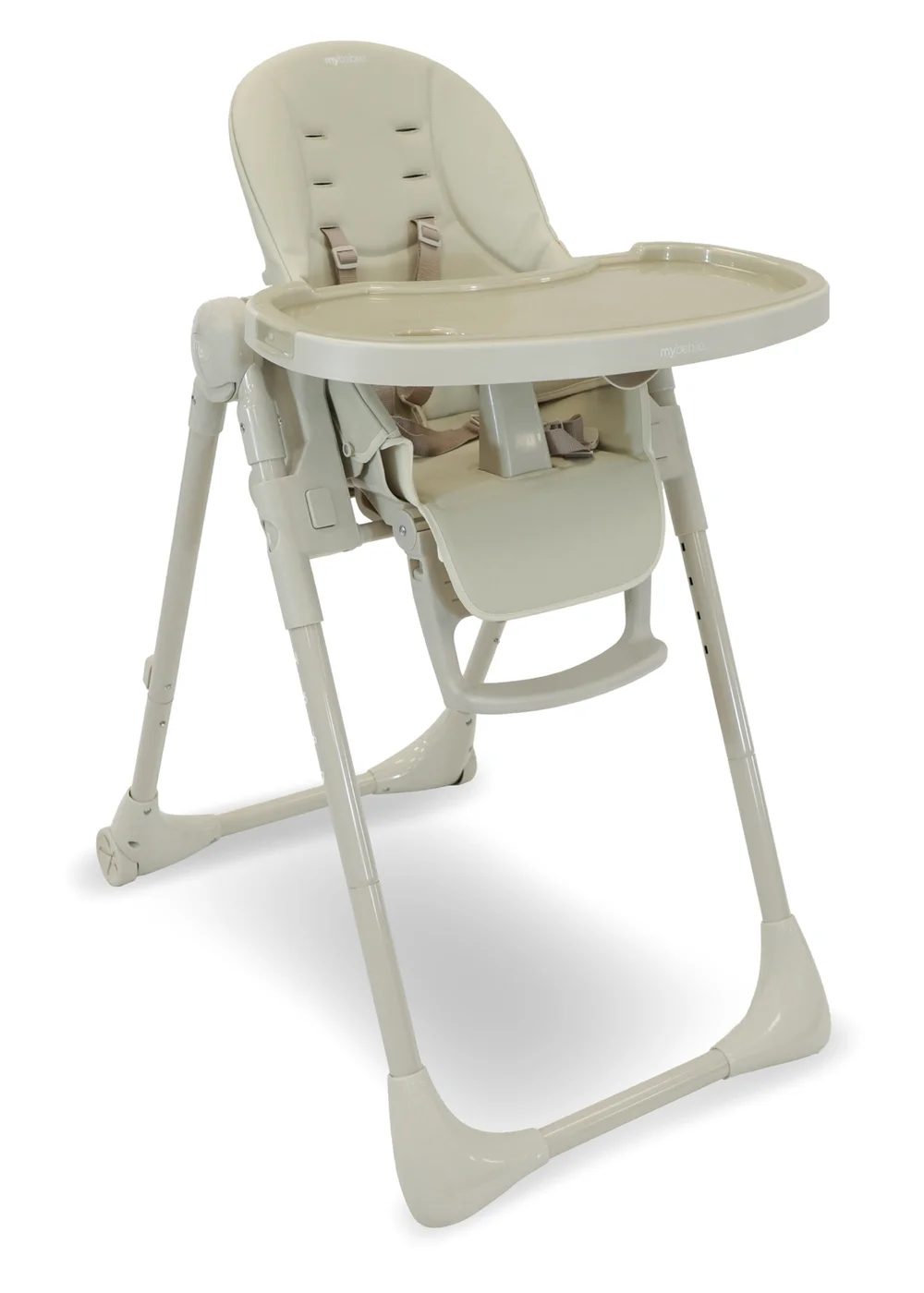 My Babiie Oatmeal Luxe Highchair - One Size Image 1