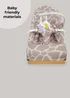 My Babiie Tan Giraffe Baby Bouncer - One Size Image 6