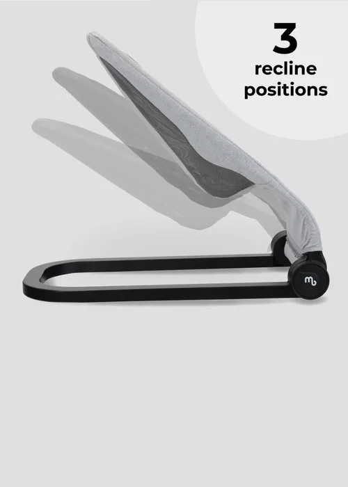 My Babiie Grey Reclining Baby Bouncer - One Size Image 3