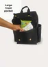 My Babiie Black Quilted Backpack Changing Bag - One Size Image 3