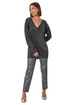 Roman Black Relaxed Stretch Shimmer V-Neck Jumper - Size 12 Image 2