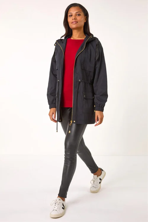 Roman Black Shower Resistant Rain Jacket - 12 Image 2