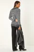 Roman Charcoal Textured Overlap Jumper - Size 18 Image 3