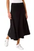 Roman Black A-Line Pull On Stretch Skirt - Size 14 Image 1