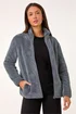 Roman Dark Grey Soft Sherpa Fleece Jacket - M Image 4