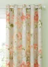 Dreams & Drapes Design Flourette Lined Natural Eyelet Curtains - 66W X 72D (168x183cm) Image 2