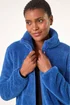 Roman Royal Blue Soft Sherpa Fleece Jacket - L Image 4