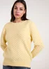 Blue Vanilla Lemon Textured Knit Jumper - Medium/Large Image 4