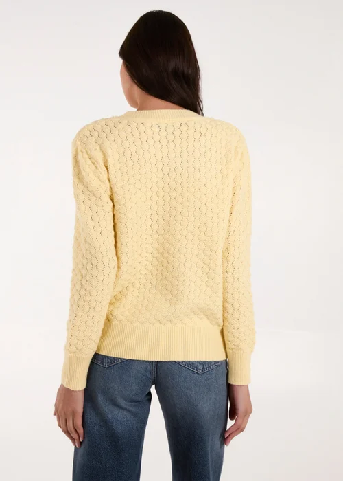 Blue Vanilla Lemon Textured Knit Jumper - Medium/Large Image 2