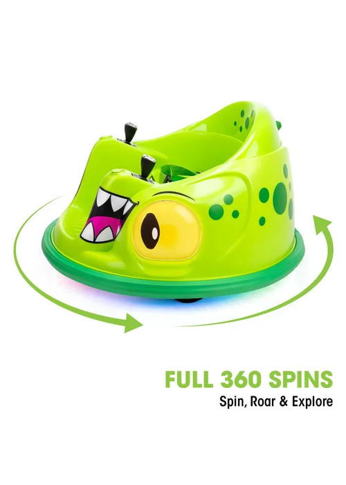 Xootz Dark Green Animal Bumper Dinosaur Car - One Size Image 3