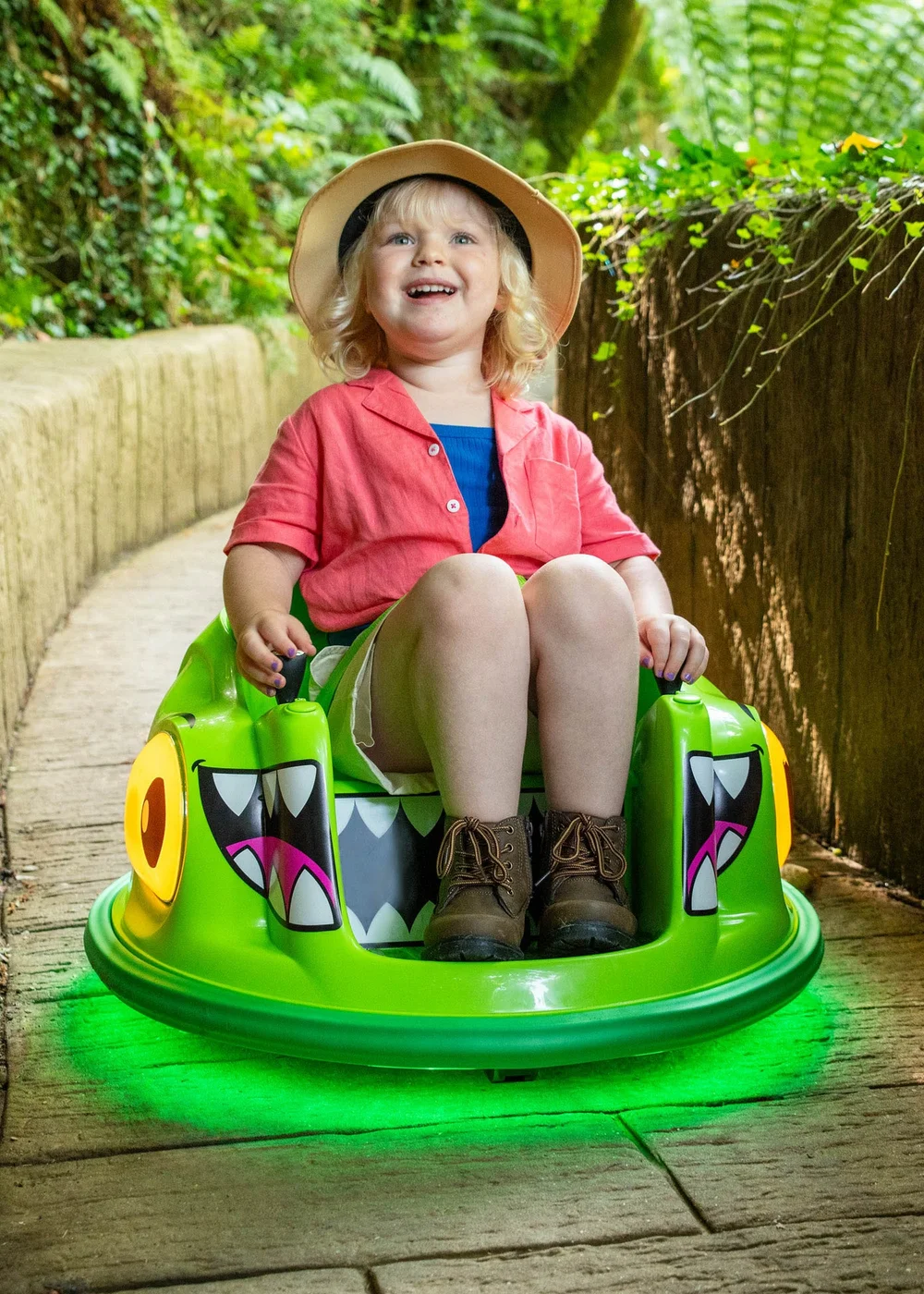 Xootz Dark Green Animal Bumper Dinosaur Car - One Size Image 2