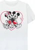 Disney Mickey Mouse Heart White T-Shirt (3-13 Years) - Age 12-13 Years Image 2