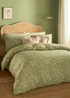 Wylder Bronte Printed Floral Duvet Cover Set Sage - Single Image 1