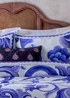 Paoletti Azzurro Printed Cotton Duvet Cover Set - Double Image 2