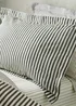 Yard Hebden Melange Stripe Cotton Duvet Cover Set - Single Image 4