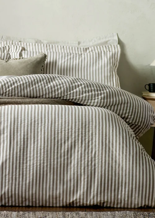 Yard Hebden Melange Stripe Pillowcase - 74cm x 50cm Image 3