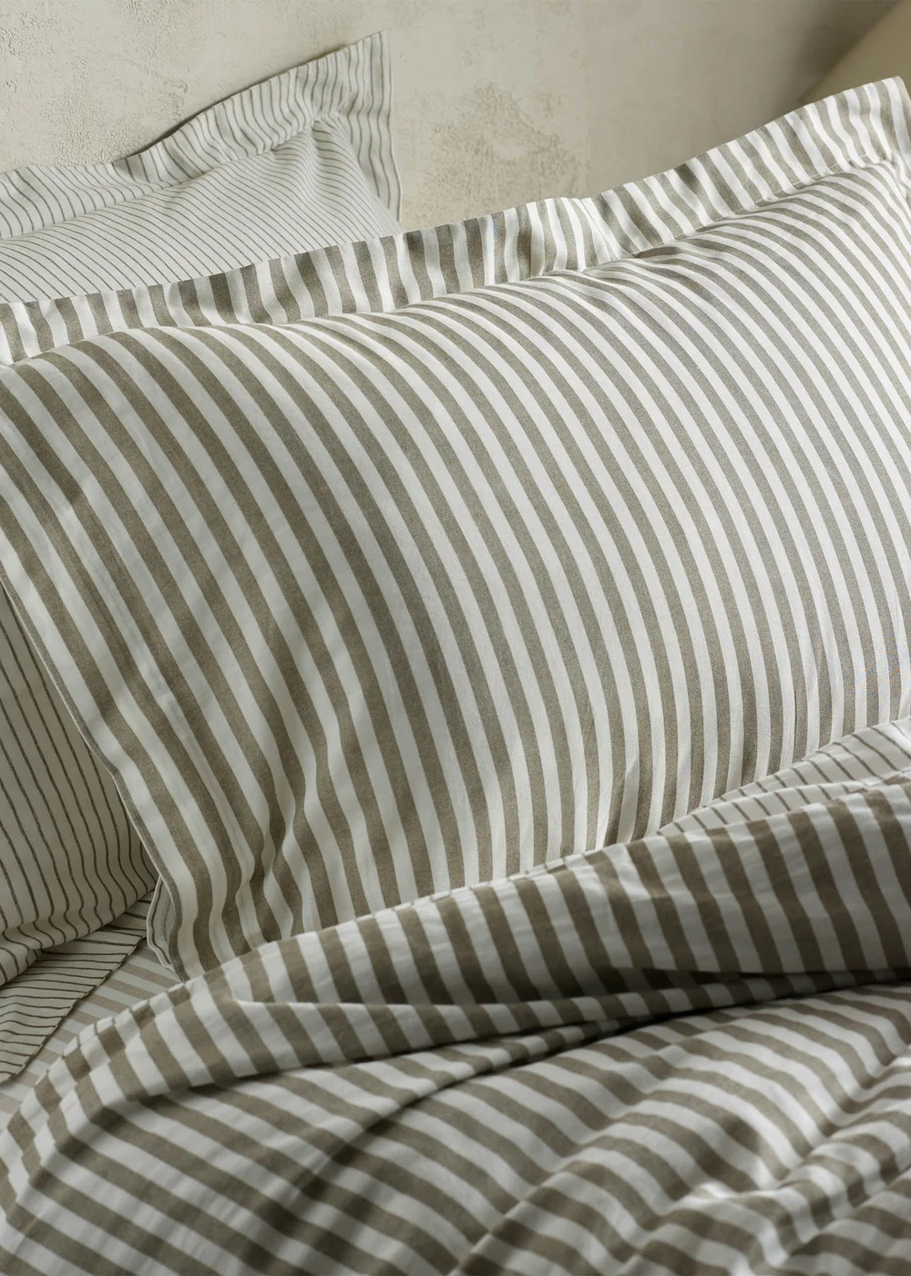 Yard Hebden Melange Stripe Pillowcase - 74cm x 50cm Image 1